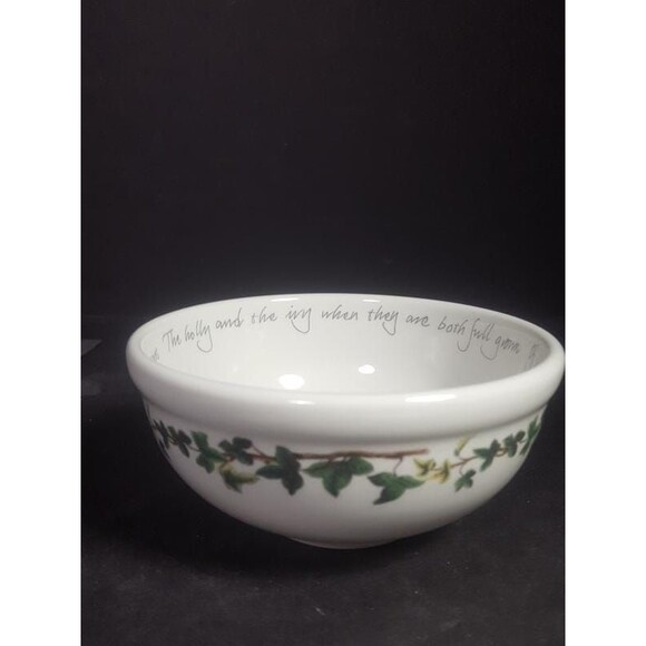 1 Portmeirion Christmas bowl, The Holly and the ivy English soup salad, cereal - Picture 5 of 8